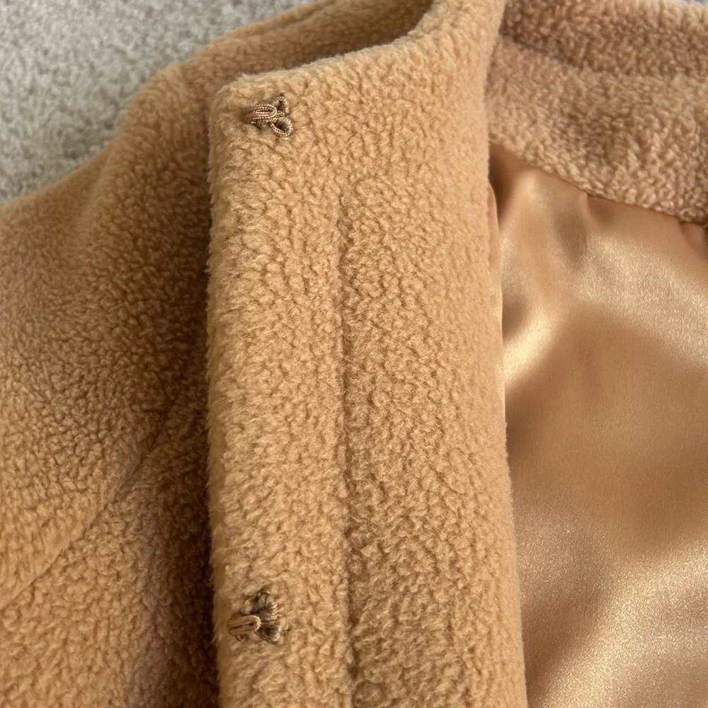 Dudley Stephens camel Sherpa cat rock cardigan - Picture 4 of 4